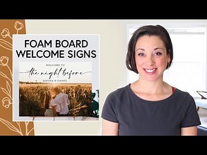 Foam Board Welcome Sign - HOW TO PURCHASE