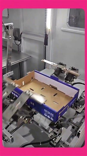Carton forming machine shaping boxes quickly and precisely. 📦⚙️ #factory #machine #shorts
