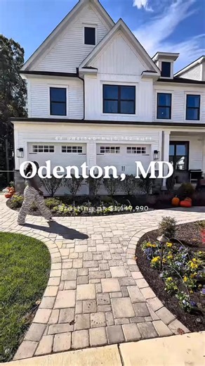 Terry Champagne, REALTOR ®️ on Instagram: "✨ Tour the Santorini Model — Two Rivers, Odenton MD ✨ Luxury single-family home in an all-ages community with resort-style amenities 🏡 🔥 Features: • 4+ bedrooms — each with its own bathroom & walk-in closet • Main level in-law suite with private bath • Two-story living room with coffered ceilings & dramatic fireplace • Gourmet kitchen with oversized island, walk-in pantry & wine cooler • Spacious owner’s suite with sitting area, dual closets, soaking 