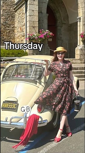 What Katie wore on her holiday to France! #vintage #stylecheck #fitcheck #1950sfashion #retrodress