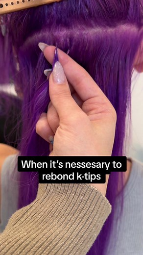 Polina Blue Hair Transformation with K-Tip Extensions