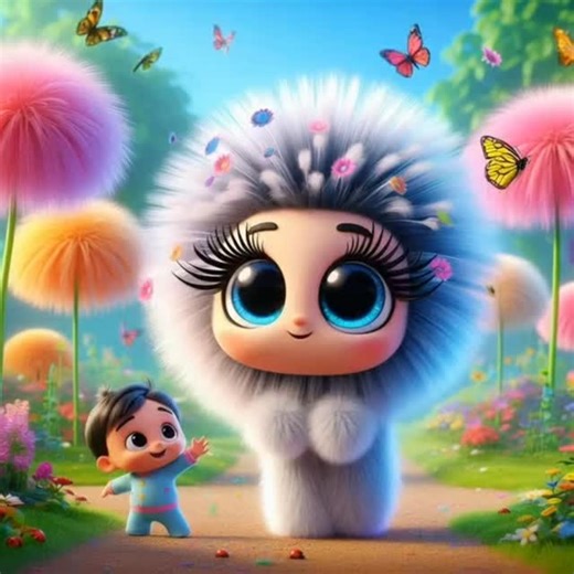 Fluffy Puff Puffs on Instagram: "Best day ever, confirmed.🦋✨ #FluffEncounter #HappyGiggles"
