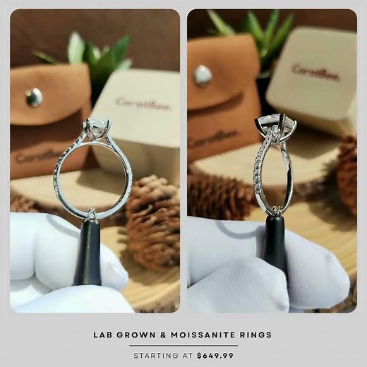 💎 Princess Cut Engagement Rings in White Gold & Platinum – Moissanite & Lab Grown Diamond Sparkle