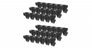 RUBY Space Triangles | 2 x 18 pack | The Clever Hanging Device That Saves You Wardrobe Space In Seconds | Clothes Hangers | Home Improvement