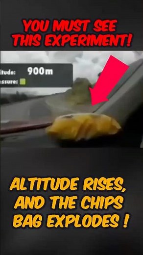 What Happens to a Chips Bag at High Altitudes? Watch This! 🤔
