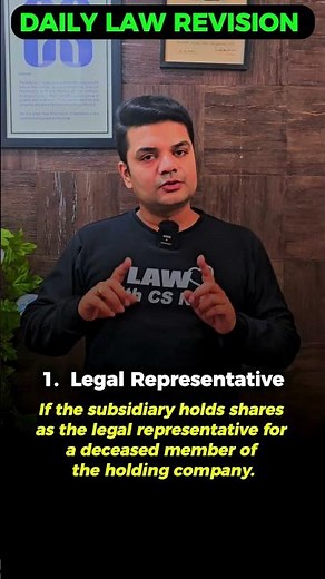 Law Dose 74: Is this possible? | Company Act, 2013 | Daily Law Dose with CS NKJ SIR #lawrevision #cs