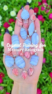 13 reactions | Our new Blue Lace Agate x Rhodochrosite jewelry is...