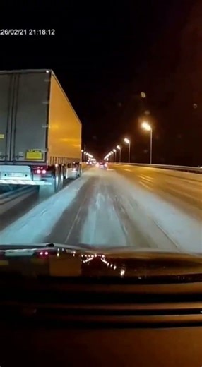 Black Ice Bridge at 80 km/h Physics Perfect Survival #Dashcam #Physics #Winter #Viral