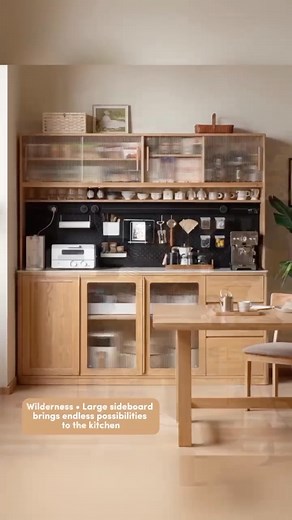 21K views · 65 reactions | Our Modern Solid Wood Sideboard Buffet...