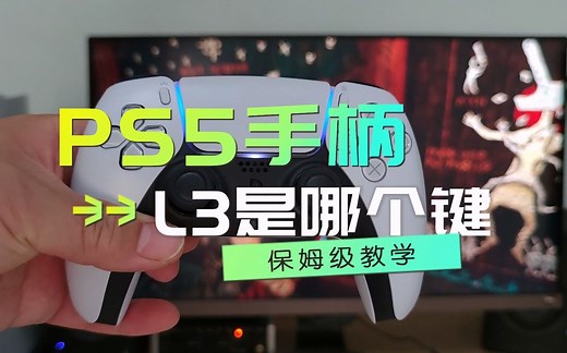 PS5手柄的L3和R3在哪里？怎么按？游戏中有提示L3