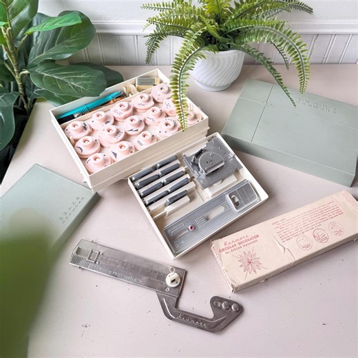 Vintage 1960s Kenmore Sewing Machine Pattern Attachment Set, Decorative Stitch Cams, Zig Zag Accessories - Etsy