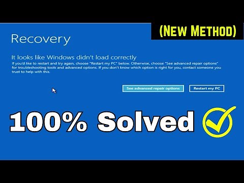 How to Fix Windows not loaded correctly Error - It looks like windows didn't load correctly
