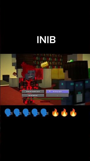 INIB (credit to MRMUHMUH for the clip)🔥🔥🔥🔥🗣️🔥🗣️🔥 #mcsm #minecraft #minecraftstorymode #shorts #memes
