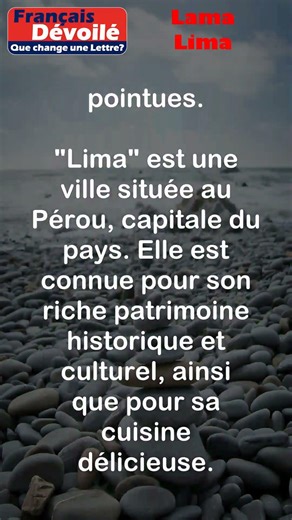 Lama et Lima #shorts (Une Lettre)