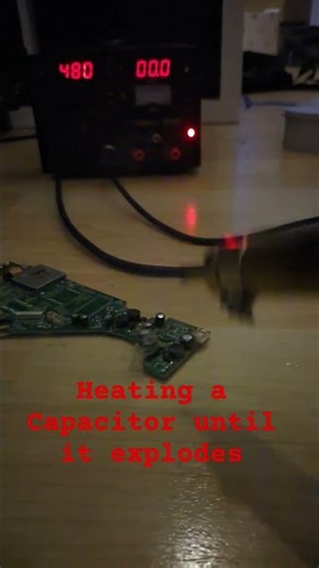 How a Capacitor Looks when it explodes
