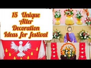 Mind blowing altar decorations for festival| church decoration ideas| diy| Kaleidoscope Creations