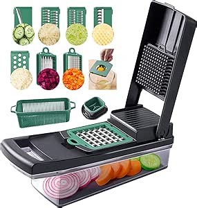 Vegetable Chopper,onion chopper,salad chopper,vegetable chopper with container, 15 in 1 vegetable slicer and chopper