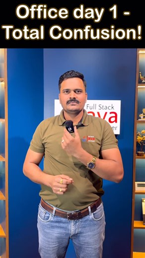 Full Stack Java Developer on Instagram: "First day at office 😅 what just happened?! #officelife #worklife #workhumor #workmemes #officehumor #corporatelife #relatable #fyp #viral 90% students regret skipping internship 😱 Are you one of them? 🎯 Vacancy: Only 2 Slots Available 2026 = New Skills + New Salary Growth 🚀 Switch your career with Industry-Level Java Full Stack Training 📞 Contact: +91 7887575991 / 9356943970 (24×7 Support) 🏢 Office: 020 4721 2644 🌐 Website: fullstackjavadeveloper.i