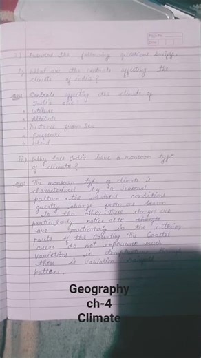 geography chapter 4 climate class 9 in english question answers 🗒️📙📚📝📉📈