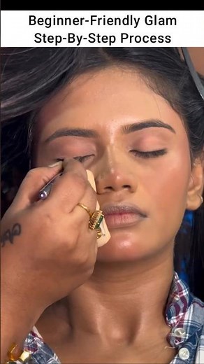 Full tutorial| By vidhyahairandmakeover #shorts #makeup #bridalmakeup #wedding #glam #makeover #mua