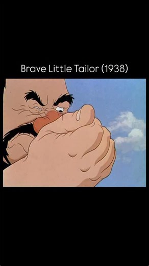 Brave Little Tailor (1938) is one of Mickey Mouse’s best roles. When his boast about killing “seven at one blow” is misunderstood, Mickey is mistaken for a legendary hero and sent to battle a giant. The short was nominated for an Academy Award but lost to Ferdinand the Bull. | Disney History Channel