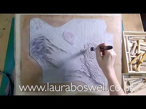 Reduction Lino with Laura Ep 35, Cutting and Printing a Linocut Reduction Print: the tree trunk