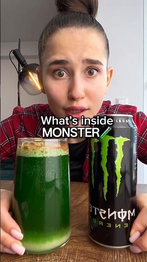 What’s inside MONSTER ENERGY? 😲🦠