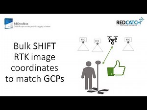 REDtoolbox v3 - Shift RTK coordinates in jpgs EXIF information to match your GCPs.