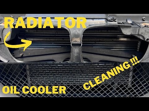DIY Radiator cleaning, oil cooler effectively - E46 M3