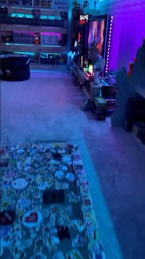 Guy builds insane basement gaming room #gameroom #setup #gamingsetup