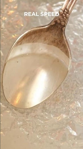 Silverware Transformation in 5 Seconds🍴✨ #satisfying #cleaning #hack
