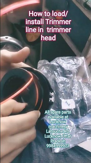 How to load / install trimmer line in trimmer head