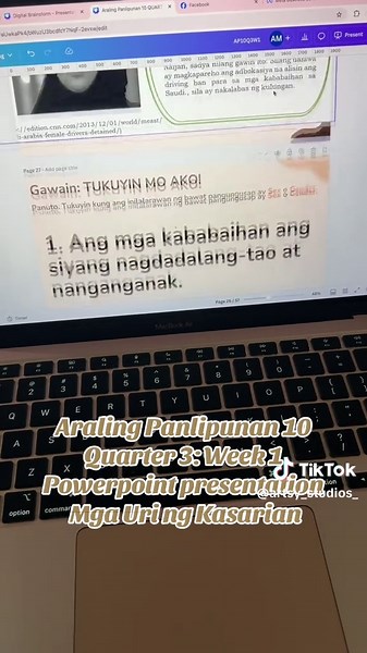 Mga Uri ng Kasarian sa Araling Panlipunan 10
