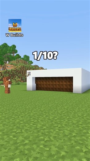 Minecraft Garage Door 😯 #minecraft