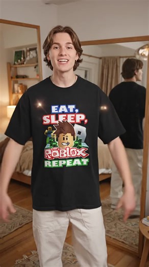 Eat, Sleep, Roblox Repeat Roblox Shirt