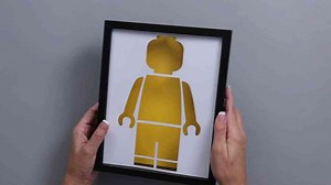 DIY Display Frame for Organizing Extra Lego Pieces