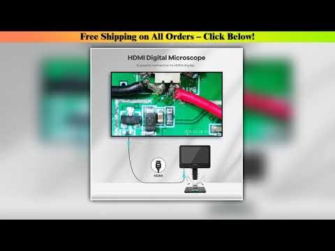 Andonstar AD249S-M 10.1'' IPS LCD UHD 2160P HDMI Digital Microscope 2000X with 3 Lens for PCB
