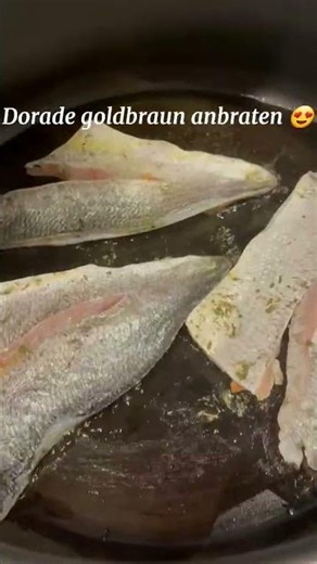 Gebratene Dorade mit Blattspinat & Schafskäse 😍🐟