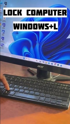 🔒 How to Lock Your Computer Fast | Windows + L Shortcut Trick