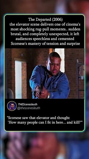 The Departed - The Elevator Scene That Left Us All Speechless 🛗🔫
