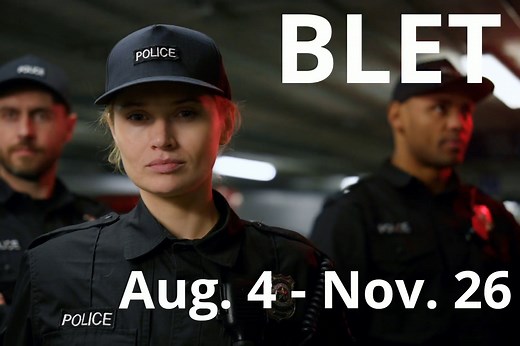 Basic Law Enforcement Training (BLET) is designed to give students essential skills required for entry-level employment as law enforcement officers with state, county, or municipal governments, or with private enterprise. For more information, visit https://www.rockinghamcc.edu/program/basic-law-enforcement-training-certificate-c55120/ To fill out the Candidate Review Form (by July 19), visit https://www.cognitoforms.com/RCCAdmissions/BLETClass63CandidateReviewForm | Rockingham Community College