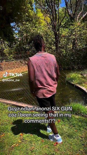 Man Observing Alligator at a Scenic Pond