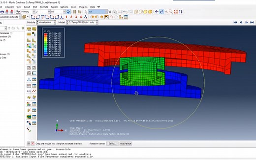 ABAQUS -- FEM modeling of triple Friction pendulum bearing
