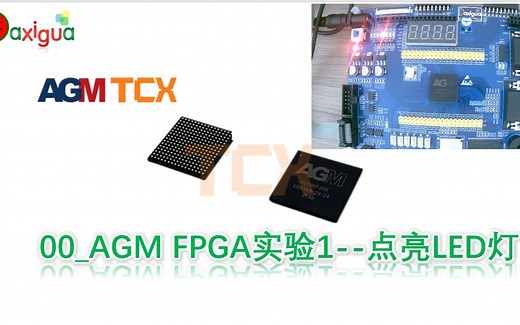 国产FPGA AGM FPGA开发，无缝替换Altera 实验1--点亮LED灯