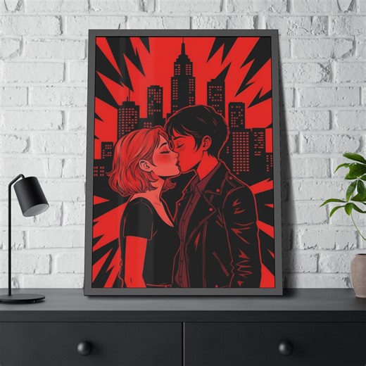 Retro Lesbian Couple Kissing Art Print Bundle - Queer Romantic Wall Decor - Sapphic Illustration Set - Etsy