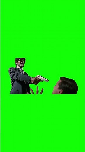 Samuel L. Jackson saying "SAY WHAT AGAIN!" meme - Pulp Fiction