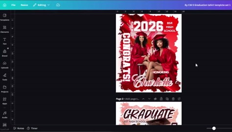 10 Graduation T-shirt Bundle, Senior Class Tee, Graduate T Shirt Designs, High School College Grad 2026 DIY Printable Shirt Pack Grad Design - Etsy
