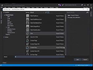 4_ Create Objects and dbContext Class