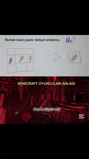 Sonda sürpriz var #minecraft #minecraftshorts