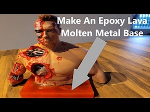 How To Make An Epoxy Resin Lava / Molten Metal Base Easily